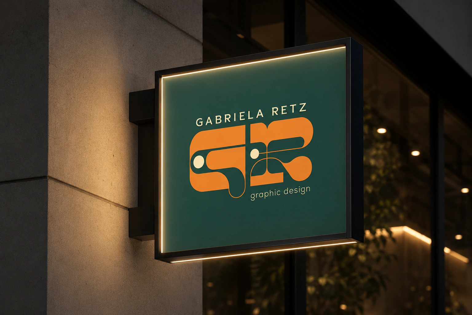 Outdoor da identidade Gabriela Retz